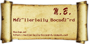 Müllerleily Bocsárd névjegykártya